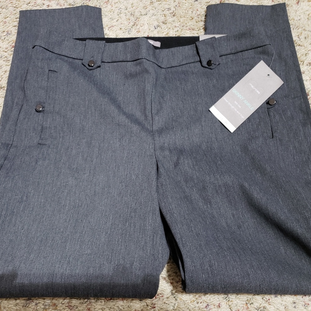 Maurices Gray Dress pants Size Large NWT
